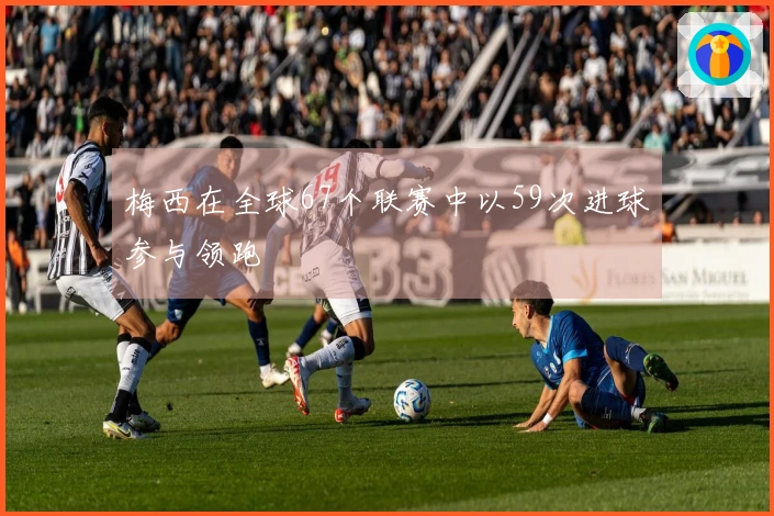 梅西在全球67个联赛中以59次进球参与领跑